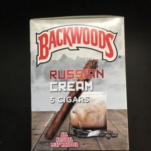 Primeexotics Russian Cream Backwoods cigars with whole-leaf tobacco, perfect for rolling top-shelf flower or enjoying solo, offering a smooth, creamy flavor with a classic Backwoods finish.