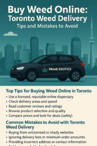 Buy weed online with Toronto delivery by Prime Exotics