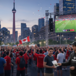 Toronto World Cup 2026 fans with Prime Exotics weed delivery during downtown soccer celebration