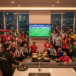 Toronto FIFA World Cup 2026 fans celebrating near CN Tower with Prime Exotics weed delivery courier